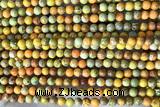 SEAS08 15 inches 4mm round dyed imperial jasper beads