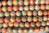 SEAS103 15 inches 10mm round dyed imperial jasper beads