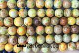 SEAS105 15 inches 10mm round dyed imperial jasper beads