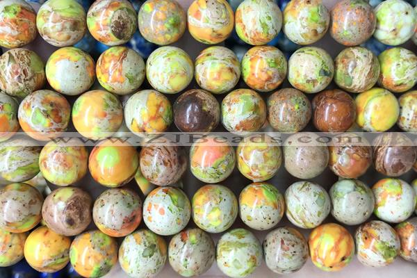 SEAS105 15 inches 10mm round dyed imperial jasper beads