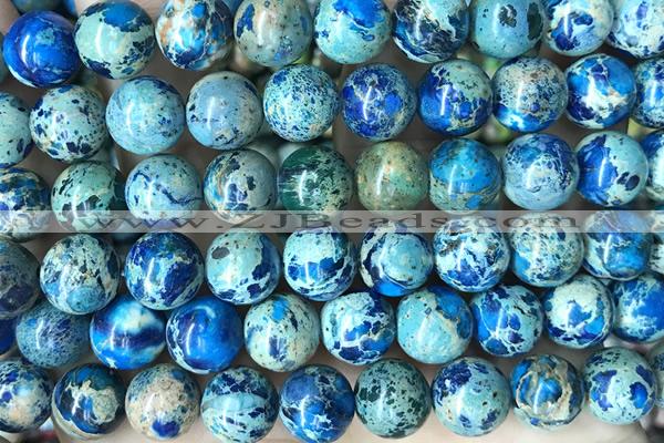 SEAS115 15 inches 10mm round dyed imperial jasper beads