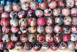 SEAS121 15 inches 10mm round dyed imperial jasper beads