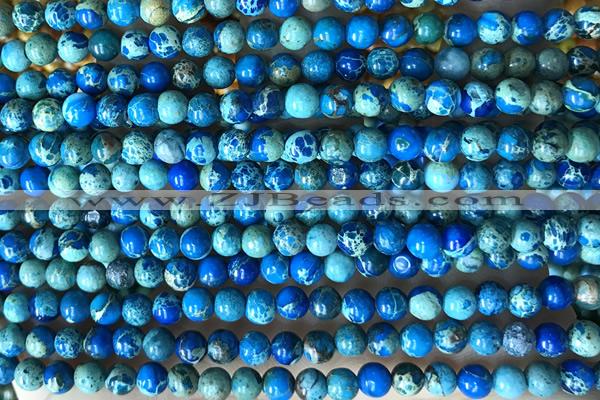 SEAS13 15 inches 4mm round dyed imperial jasper beads