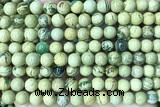 SEAS142 15 inches 8mm round natural imperial jasper beads