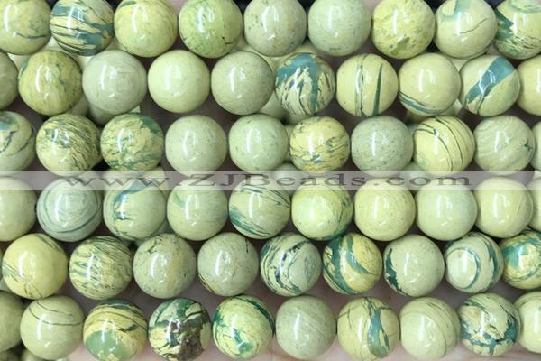 SEAS144 15 inches 10mm round natural imperial jasper beads