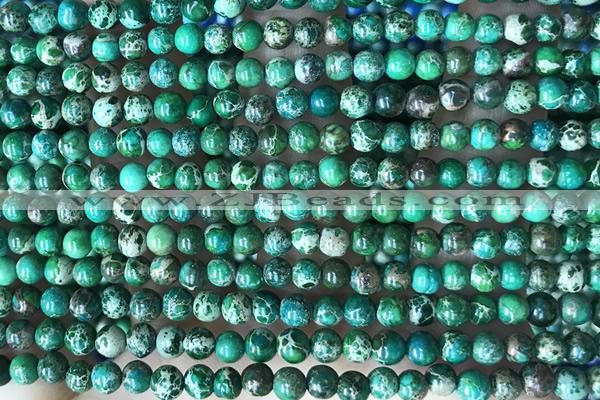 SEAS19 15 inches 4mm round dyed imperial jasper beads