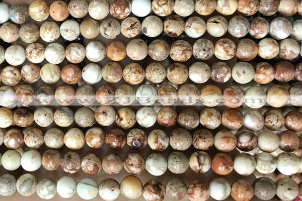 SEAS30 15 inches 6mm round dyed imperial jasper beads