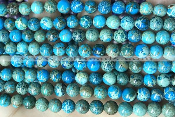 SEAS40 15 inches 6mm round dyed imperial jasper beads