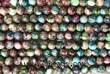 SEAS55 15 inches 6mm round dyed imperial jasper beads