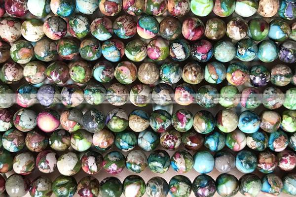 SEAS55 15 inches 6mm round dyed imperial jasper beads