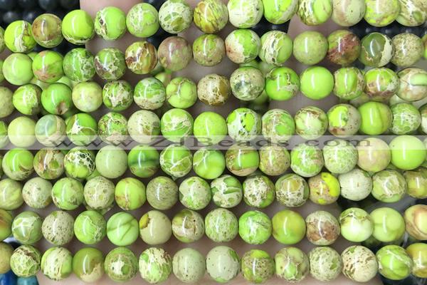 SEAS63 15 inches 8mm round dyed imperial jasper beads