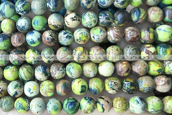 SEAS64 15 inches 8mm round dyed imperial jasper beads