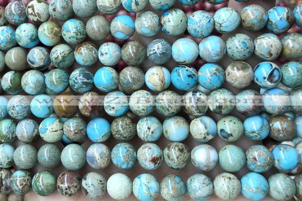 SEAS67 15 inches 8mm round dyed imperial jasper beads