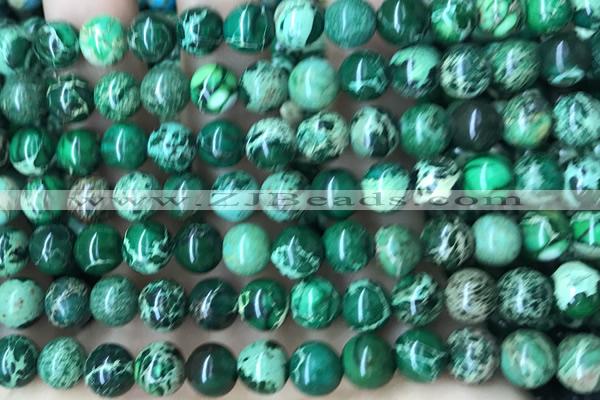 SEAS73 15 inches 8mm round dyed imperial jasper beads