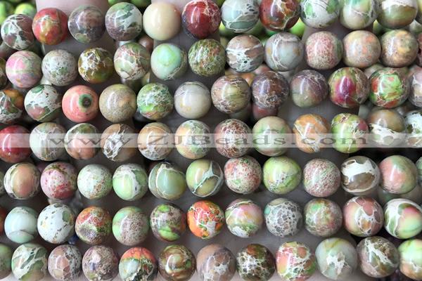 SEAS85 15 inches 8mm round dyed imperial jasper beads